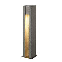 Floor lamp ARROCK SLOT GU10, square, granite, salt & pepper, max. 4W LED