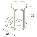 SLV Au�enwandleuchte PHOTONIA, E27, IP55, anthrazit, Glas klar