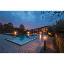 SLV Wege- und Outdoor Standleuchte PHOTONIA, IP55 IK03, E27, Anthrazit / Glas klar