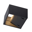 Wall luminaire LOGS WALL, square, LED warmwhite, 6W,, anthracite