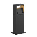 Wall luminaire LOGS WALL, square, LED warmwhite, 8W, anthracite