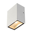Outdoor LED Wandleuchte BIG QUAD WL, IP44 IK05, eckig, 4.5W 3000K 290lm 110�, Aluminium / Glas, schaltbar, wei�