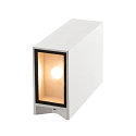 Outdoor LED Wandleuchte QUAD UP/DOWN 15 WL, IP44 IK02, eckig, 8W 3000K 2x 290lm 2x110�, Aluminium / Glas, schaltbar, wei�