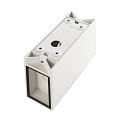 Outdoor LED Wandleuchte QUAD UP/DOWN 15 WL, IP44 IK02, eckig, 8W 3000K 2x 290lm 2x110�, Aluminium / Glas, schaltbar, wei�