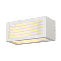 Au�enwandleuchte BOX-L, IP44, eckig, E27 max. 18W, Wei�