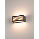 SLV Au�enwandleuchte BOX-L, IP44, eckig, E27 max. 18W, Anthrazit