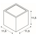 SLV Outdoor Wall luminaire SITRA CUBE, UP/DOWN, IP44, 2x GX53 TCR-TSE max. 9W, white