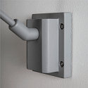 Outdoor Displayleuchte MYRA DISPLAY CURVE, IP55, GU10 max. 50W, dreh- und neigbar, Silbergrau