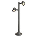 Outdoor Stehleuchte MYRA SPOT DOUBLE, IP44, 2-fllammig, 2x GU10 LED max. 4.5W, dreh- und neigbar, Anthrazit