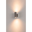 SLV Wandleuchte ASTINA STEEL GU10 UP/DOWN Au�enleuchte, Edelstahl 304, 2xGU10, max. 2x35W