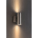 SLV Wandleuchte ASTINA STEEL GU10 UP/DOWN Au�enleuchte, Edelstahl 304, 2xGU10, max. 2x35W