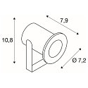 LED Floor Spot DASAR PROJECTOR LED Outdoor Spot, 12-24V, 7W, 40�, 3000K, IP68, stainless steel