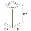BIG THEO WALL, Outdoor Wandleuchte, zweiflammig, LED, 3000K, Flood up/down, anthrazit