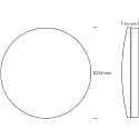 SLV LED Deckenleuchte ECOTECH BULKHEAD, � 25cm, 12W, 3000/4000/5000K, 900/1000lm, IP54, CCT-Schalter, dimmbar, wei� matt