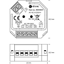 SLV Box Dimmer Triac, Einbaudimmer f�r 230V Lasten, IP20, dimmbar