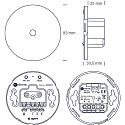 SLV Zigbee-Dimmer f�r Deckensteckdose, Apple HomeKit, Google Assistant, Amazon Alexa, IP20, dimmbar