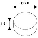 SLV GU10 Keramik-Fassung, 15 cm