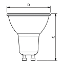 Philips LED Reflektorlampe MASTER LEDspot UE PAR16 ND 827 2.1-50W EELA, GU10, 2.1W 2700K 400lm 680cd 36�, schaltbar, Glas klar