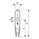 Philips Philips Halogen-Metalldampf-Lampe CDM-TCMASTER Colour, G8.5, 35W