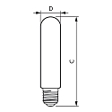 Philips LED Lampe MAS LED SON-T UE M, 9Klm, 42,8W, E40, 4000K, 9000lm