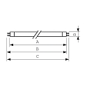 Philips fluorescent tube TL 10 T16 G5