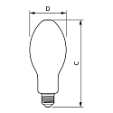 Philips LED Lampe Tforce CORE LED HPL FR, 18W, E27, 2700K, 2600lm