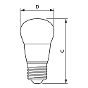 Philips LED Lampe CorePro LEDLuster, P45, E27, 2,8W, 2700K, matt