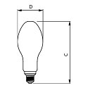 Philips LED Retrofit TForce Core LED HPL FR, E27, 24.5W 4000K 4000lm 300�, schaltbar, matt