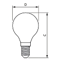 Philips LED Lampe CorePro LEDLuster, P45, E14, 6,5W, klar