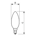 Philips LED Lampe CorePro LEDcandle, B35, E14, 2W, 2700K, klar
