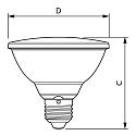 Philips LED Reflektorlampe MASTER Value LEDspot PAR30S, E27, 9.5W 2700K 740lm 3000cd 25�, CRi >90, dimmbar
