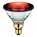 Infrarotlampe PAR38 IR 1CT/12, 150W, E27, 125-130V, rot