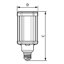 Philips LED Leuchtmittel TrueForce LED HPL, E27, 28-21W, 3000K, matt