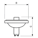 Philips Aluminiumreflektor Halogenlampe MASTERC CDM-R111 ELITE 24D, 39,1W, GX8,5, 3000K, 1750lm