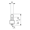 Philips Halogen Speziallampe 6390 1CT/24, 30W, G5,3, 3100K, 10,8V
