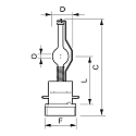 Philips Metallhalogen Entladungslampe MSR PLATINUM 35 ST, 786W, 6000K, 54400lm