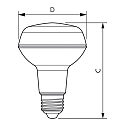Philips LED Lampe CorePro LEDspot, 36�, R80, E27, 8W, 2700K