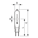 Philips Philips Halogen-Metalldampf-Lampe CDM-TCMASTER Colour, G8.5, 20W