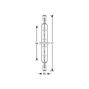 RADIUM Ralotherm Infrarotstrahler 0170 R7s, ITT 700W 235V-0170 K R7S, zweiseitig gesockelt, regelbar
