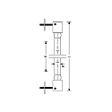 RADIUM Ralotherm Infrarotstrahler mit Kabel, ITT 2500W 235V-0826 K/S, zweiseitig gesockelt, regelbar
