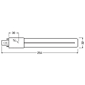 RADIUM LED Kompaktlampe ESSENCE S11 - Retrofit f�r Ralux S, IP20, 230V AC, G23, 6.5W 4000K 720lm 120�, einseitig gesockelt, schaltbar