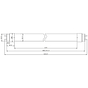 RADIUM LED R�hrenlampe DC-TUBE LED T8 NEO 36 840/G13, 120cm, 19-21V DC / 700mA, G13, 13.9W 4000K 2460lm 160�, dimmbar