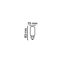 RADIUM LED Filament R�hrenform TUBE T26 40 827/C, E14, 4W 2700K 470lm 300�, schaltbar, schaltbar, klar