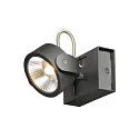 LED Wand- und Deckenleuchte KALU LED 1, IP20, 1-flammig, 17W 3000K 1000lm 60°, dimmbar, kardanisch, schwarz