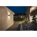SLV SQUARE TURN, QT14, Outdoor Wandleuchte, IP44, G9 max. 42W, Silbergrau