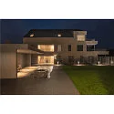 SLV SQUARE TURN, QT14, Outdoor Wandleuchte, IP44, G9 max. 42W, Silbergrau