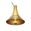 SLV Pendant luminaire BATO 35 PD, Ø 35cm, E27, brushed brass