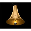 SLV Pendant luminaire BATO 35 PD, Ø 35cm, E27, brushed brass