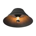 Wand- und Deckenleuchte BATO 45 CW, Ø 45cm, E27, Aluminium / Stahl, schwarz