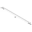 SLV GRAZIA 10 Kunststoffabdeckung flache Ausführung, 200cm, milchig